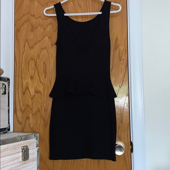 Zara // black peplum dress - Picture 2 of 6